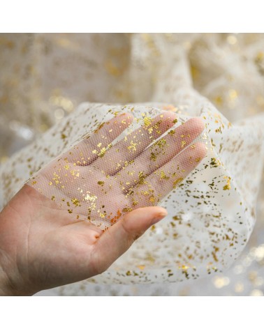 Thin gold foil table runner