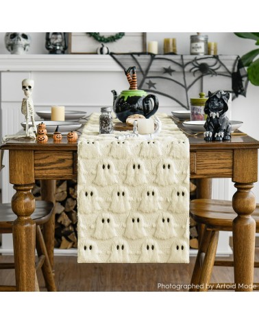 Chunky Knit Ghost Table Runner