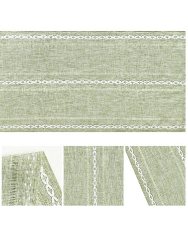 Sage Green Lace Table Runner
