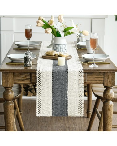 Textured Crochet Table Runner
