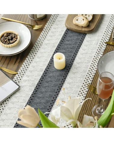 Textured Crochet Table Runner