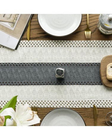 Textured Crochet Table Runner