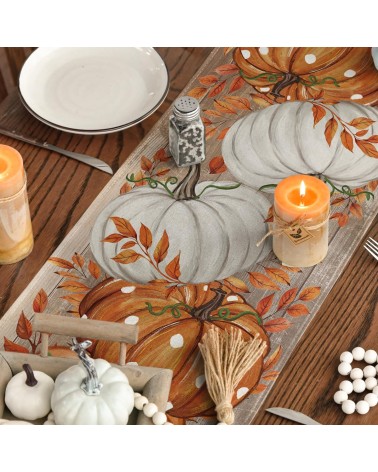 Pastoral autumn table runner
