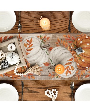 Pastoral autumn table runner