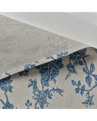Blue Calico Floral Table Runner