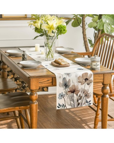 Weathered wood table runner