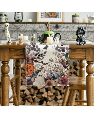 Haunted House Garden Table Runner