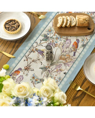 Birdsong and Flowers Table Runner
