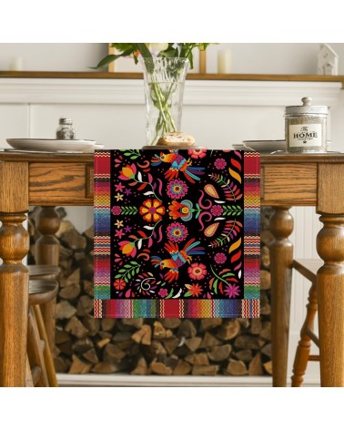 Mexican Folk Art Table Runner