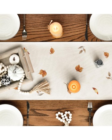 Autumn floral border table runner