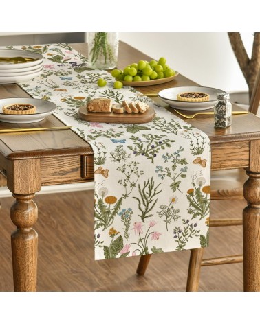 Wildflower Butterfly Table Runner