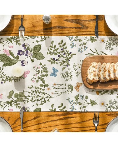 Wildflower Butterfly Table Runner