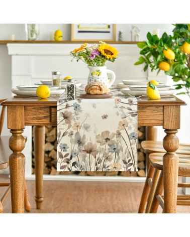 Whispering Meadow Floral Table Runner