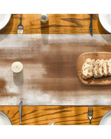 Abstract brushstroke table runner