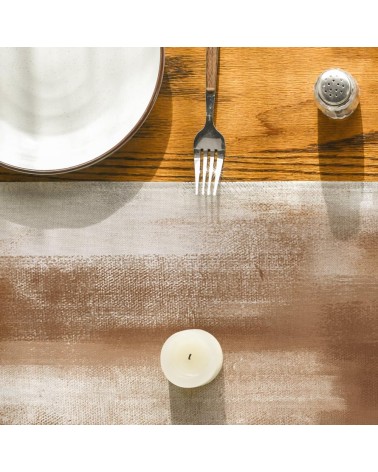 Abstract brushstroke table runner