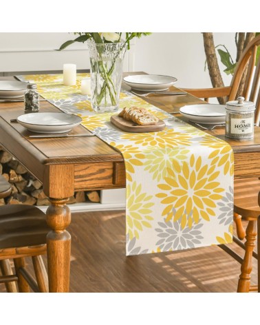 Sunburst Floral Table Runner