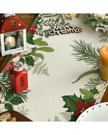 Festive Greenery Table Runner
